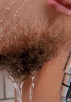 Lillian sprays her hairy pussy in the shower., Lillian (lil087) ATK Natural & Hairy: Lillian (Lillian sprays her hairy pussy in the shower.)
