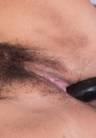 Miel dildos her tight hairy pussy., Miel (mie005) ATK Natural & Hairy: Miel (Miel dildos her tight hairy pussy.)